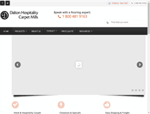 Tablet Screenshot of daltonhospitalitycarpet.com